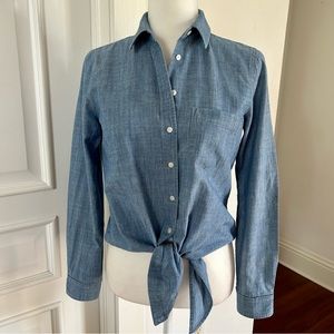J. Crew Denim Long Sleeve Button Down Denim Shirt